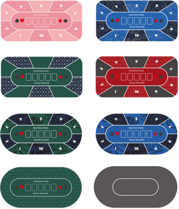 Poker game mat style display
