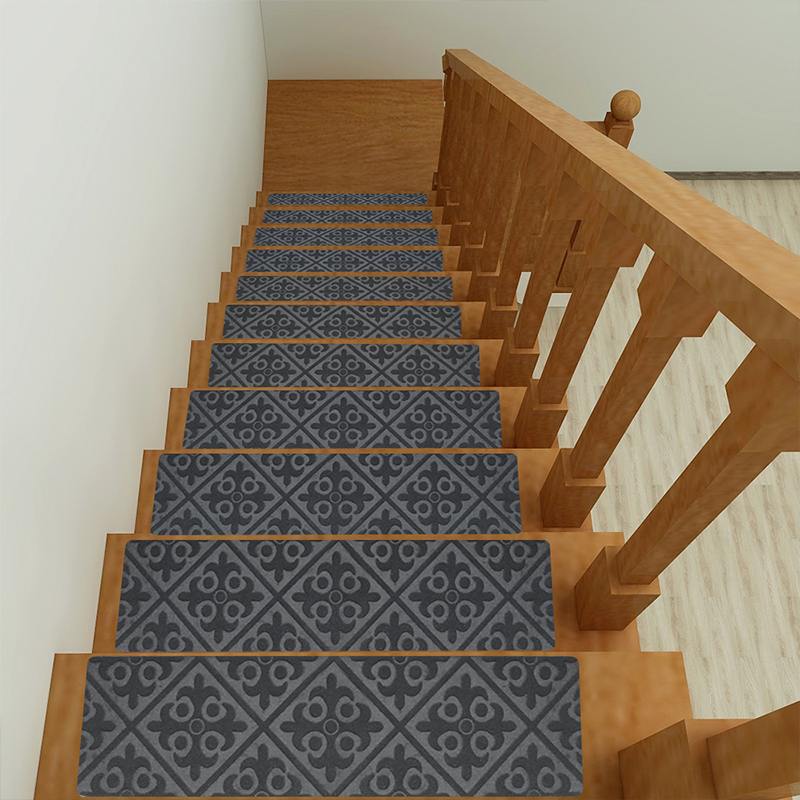 Non-slip carpet stair pedals suitable for wooden steps non-slip indoor and outdoor stair pedals carpet running mat