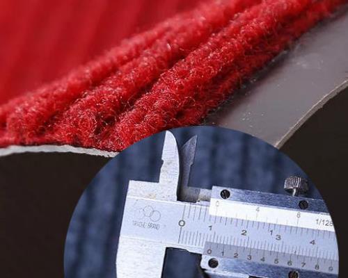 Stripe Door Mat Thickness Display