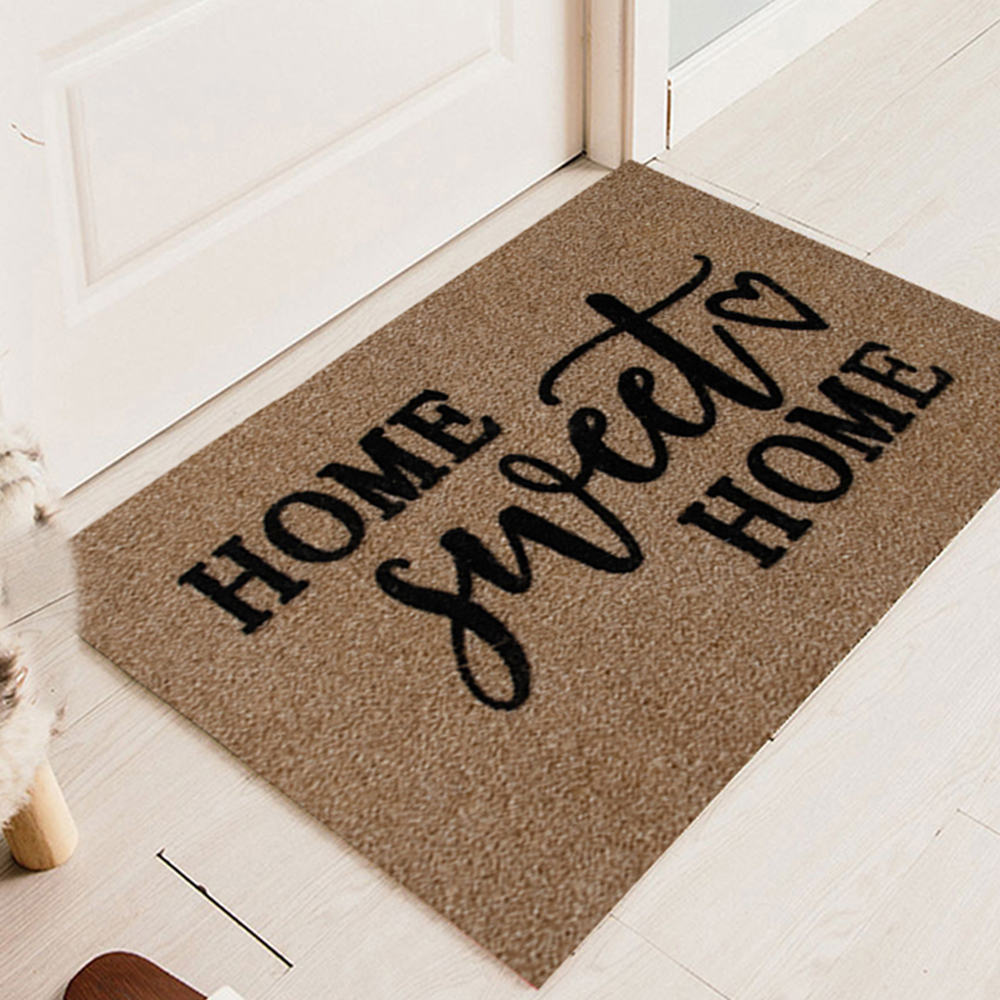 Indoor Floor Doormat Rug Entryway Welcome Mats Entrance Shoe Scraper, Coconut Palm Floor Mat