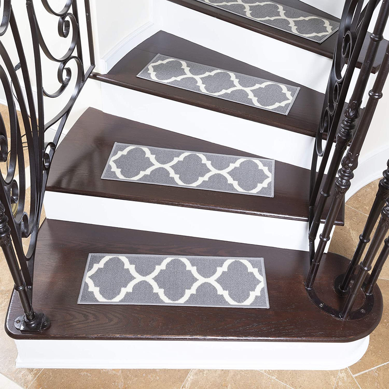 Washable carpet Wooden stair treads, non-slip stair lift carpet with non-slip rubber backing