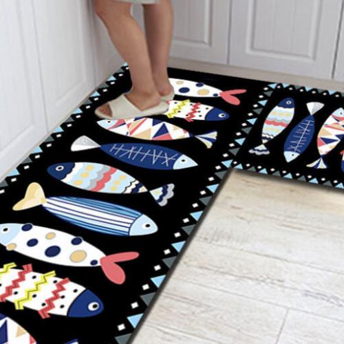 Realistic display of kitchen floor mats