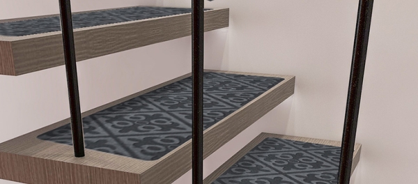 Staircase mat display diagram