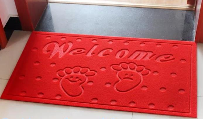 Embossed door mat display image