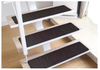 Embossed Non Slip Stair Treads Carpet self-stick striped printed stair mat