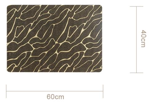 Customized size of looped velvet door mat