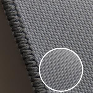 Close up of plush artificial fur carpet backing