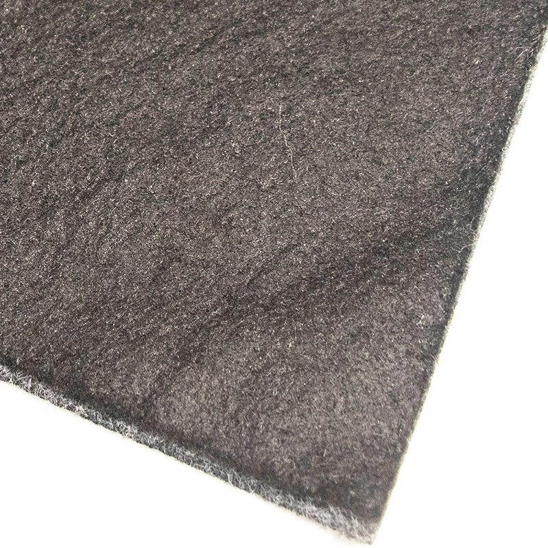 Wholesale factory price non-woven polyester anti-slip rug pad with singeing face and tpr backing
