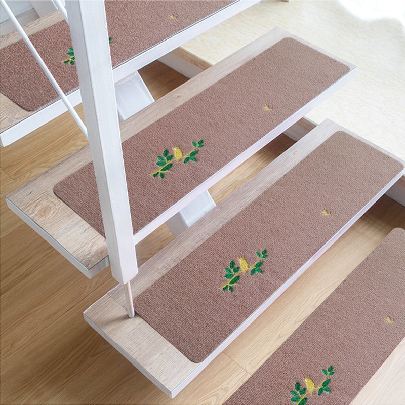 Non-slip carpet stair pedals suitable for wooden steps non-slip indoor and outdoor stair pedals carpet running mat