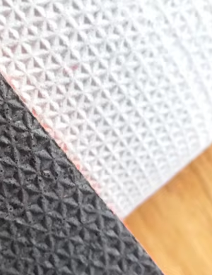 Pineapple patterned PVC carpet base