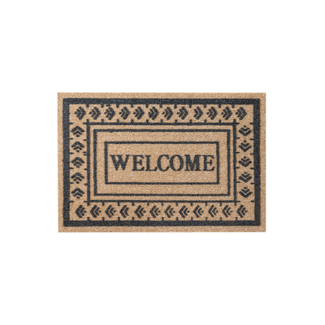 Rato imitation coconut brown texture door mat, rectangular gray floor mat for outdoor entrances
