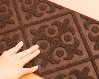 Customized embossed stair mat
