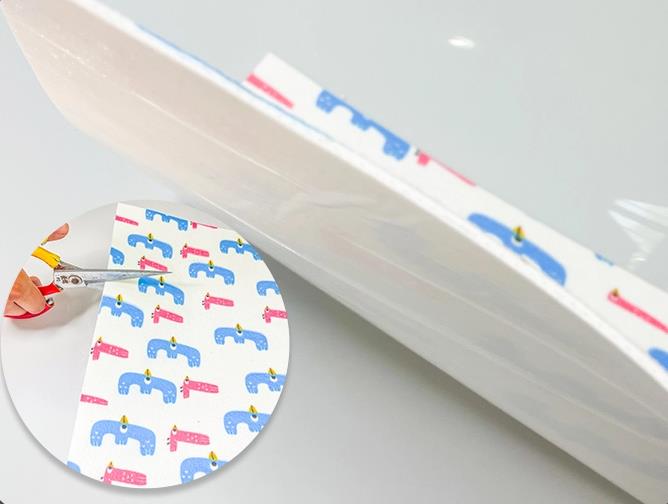 Splicing childrens pads can be cut