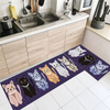 2 Sets of Machine Washable Kitchen Carpet, Non-slip/non-slip Kitchen Running Carpet And Floor Mat, Super Absorbent Soft Vertical Mat for Kitchen, Sink And Laundry Room,