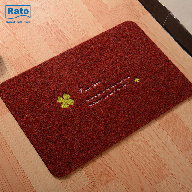 Fashion design embroidered door mat easy to Clean Entrory Mat, Beautiful Col and Sizing for Outdoor and Indoor uses.