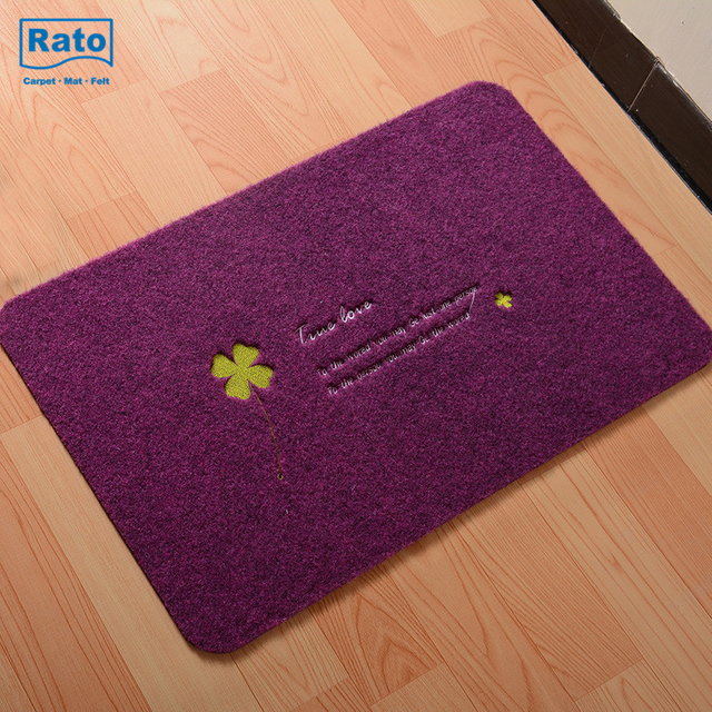 Fashion design embroidered door mat easy to Clean Entry Mat, Beautiful Color and Sizing for Outdoor and Indoor uses.