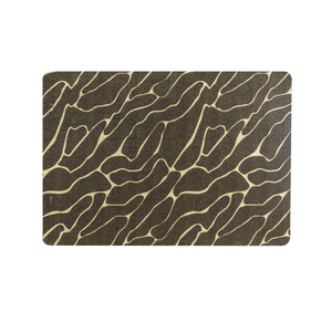 High quality looped velvet printed floor mat with PVC anti slip design on the back, suitable for use in commercial places