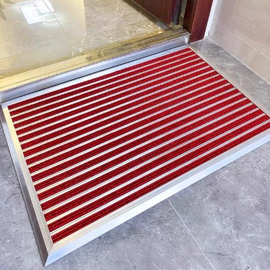 Display picture of heavy-duty aluminum alloy welcome door mat (4)