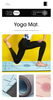 Yoga Mat Thickness 10 Mm Double Sided Non-slip Exercise Mat, Professional TPE Yoga Mat for Men And Women, Thick Fitness Mat with Straps for Exercise, Yoga, Fitness, Pilates, Floor Exercise 