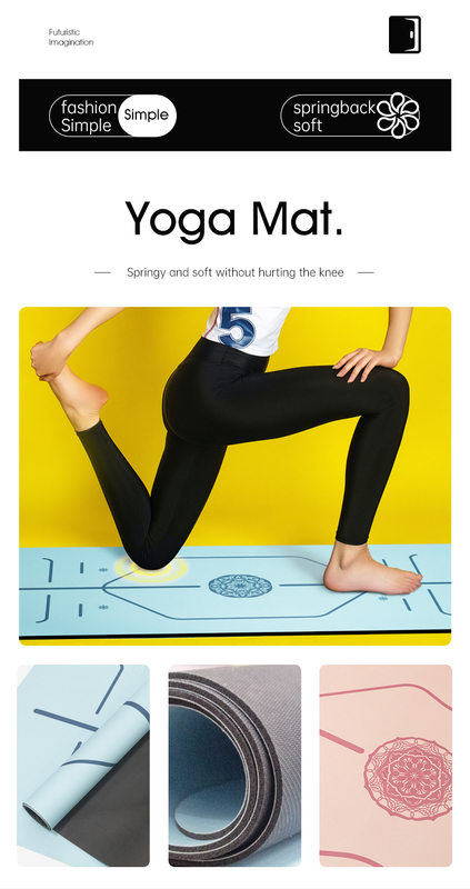 Yoga Mat Thickness 10 Mm Double Sided Non-slip Exercise Mat, Professional TPE Yoga Mat for Men And Women, Thick Fitness Mat with Straps for Exercise, Yoga, Fitness, Pilates, Floor Exercise 