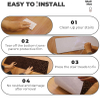 Stair Pads Tread Carpet for Steps Self-Adhesive Stair Treads Mats Semicircle Step Carpet Non Slip Protection Pads Multiple Colours Floor Runner