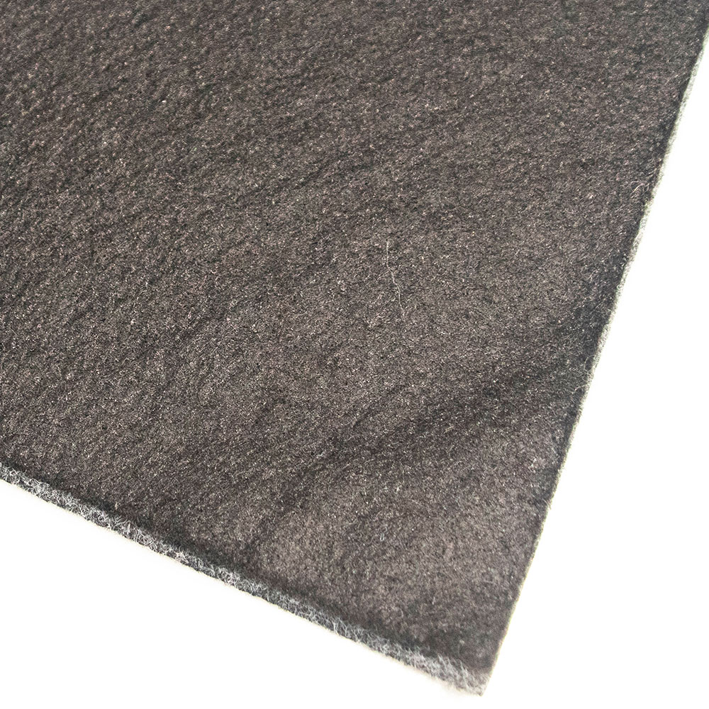 Wholesale factory price non-woven polyester anti-slip rug pad with singeing face and tpr backing