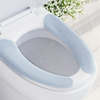 Toilet Seat Cover, Washable Reusable Disposable Toilet Seat Cushion Pad, Bathroom Warmer Cover Stickers, Portable and Easy Installation