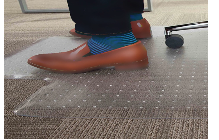 PVC chair cushion waterproof protection floor suitable for office