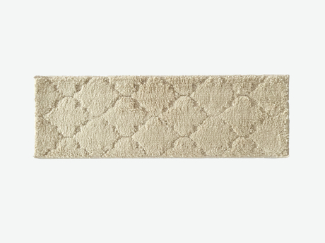 Colored wool tufted stair step mat