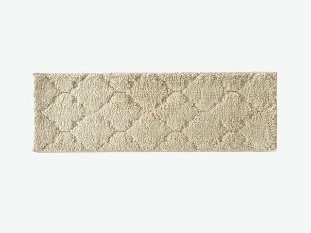 Colored wool tufted stair step mat