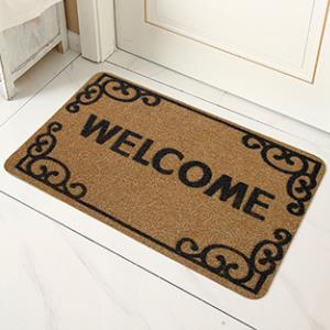 Display of imitation coconut palm door mat pattern (5)