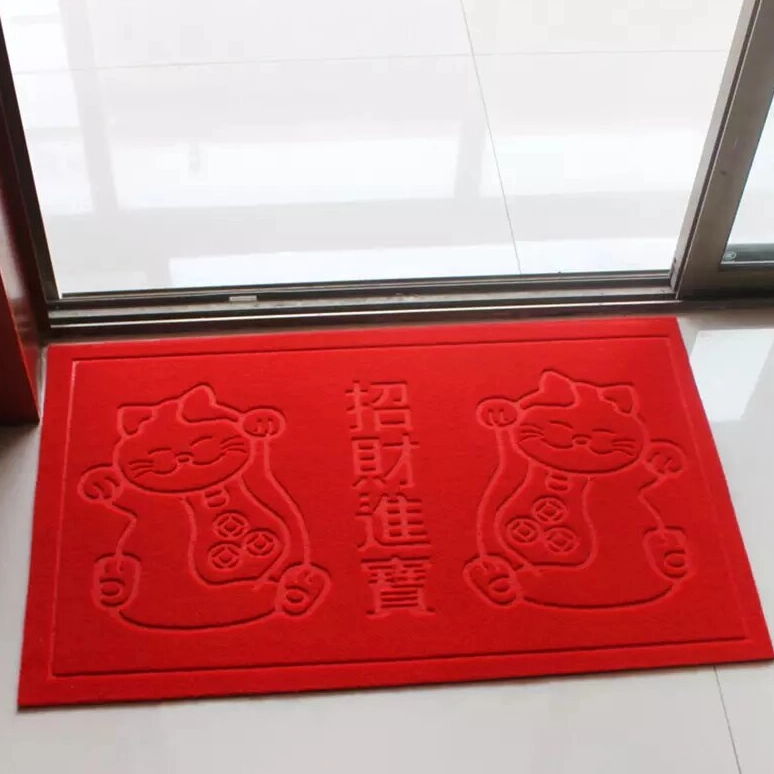 Rato brushed embossed door mat | Customized luxury entrance mat wholesale supplier