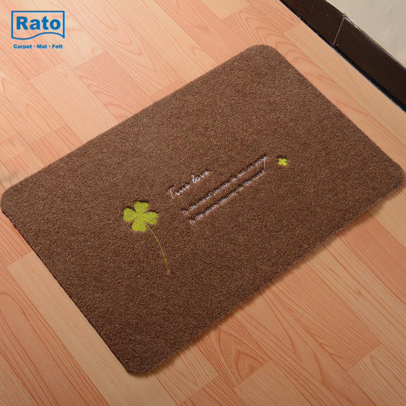 Easy-Clean Fashion Embroidered Indoor Door Mat