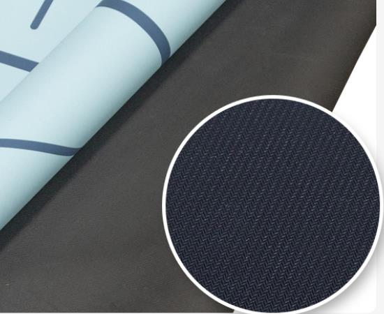 Detail display of yoga mat backing