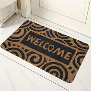 Display of imitation coconut palm door mat pattern (2)
