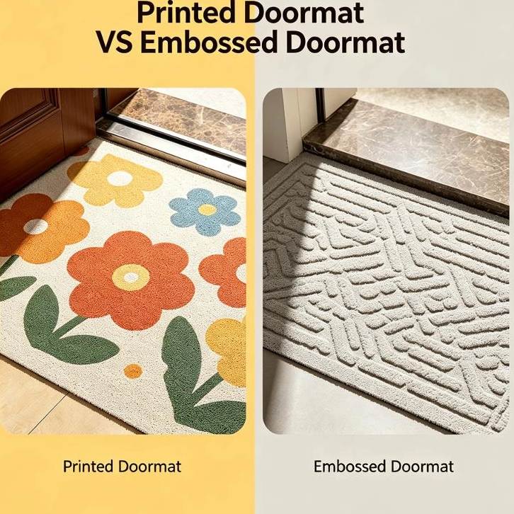 Printed Doormat vs Embossed Doormat: One Word, Two Different Worlds