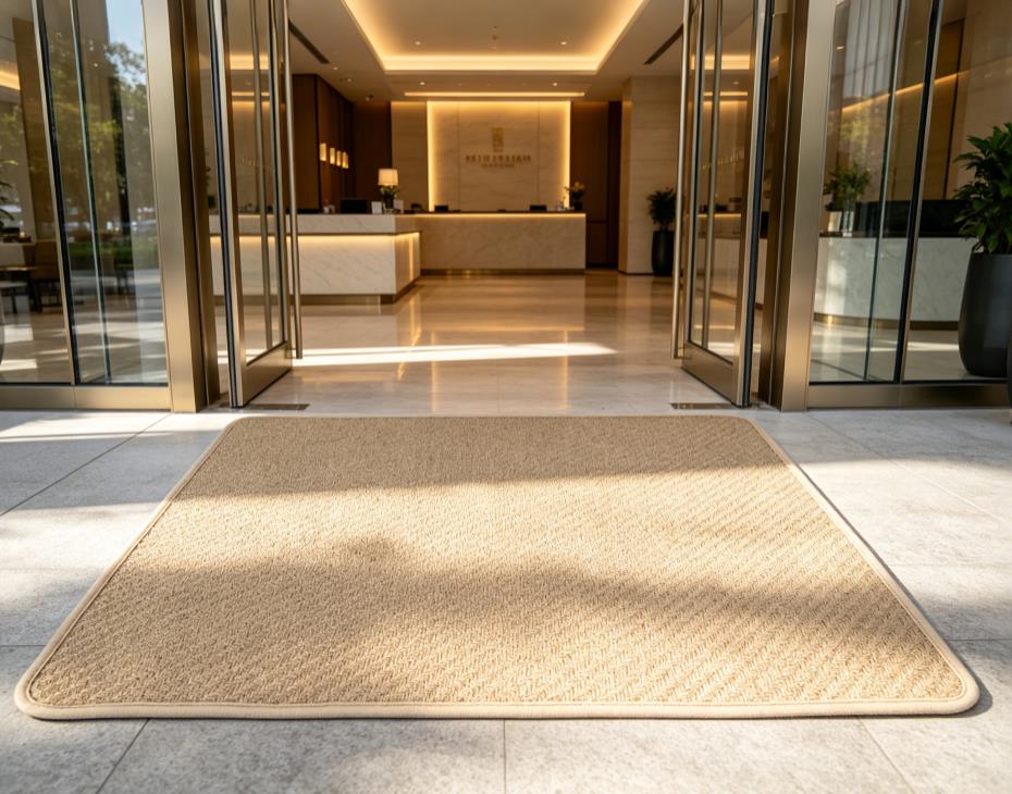 jute door mat in Hotels