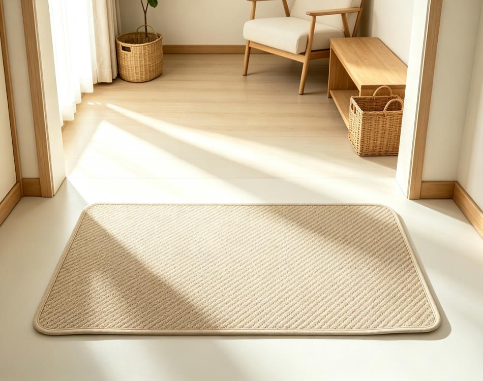 jute door mat in Residential Entrance Areas