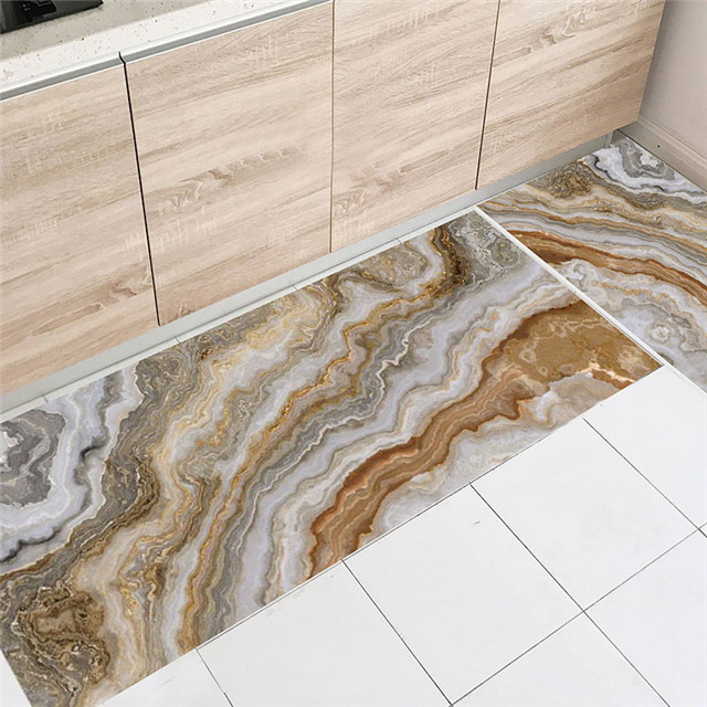 Anti-slip and comfortable kitchen floor covering